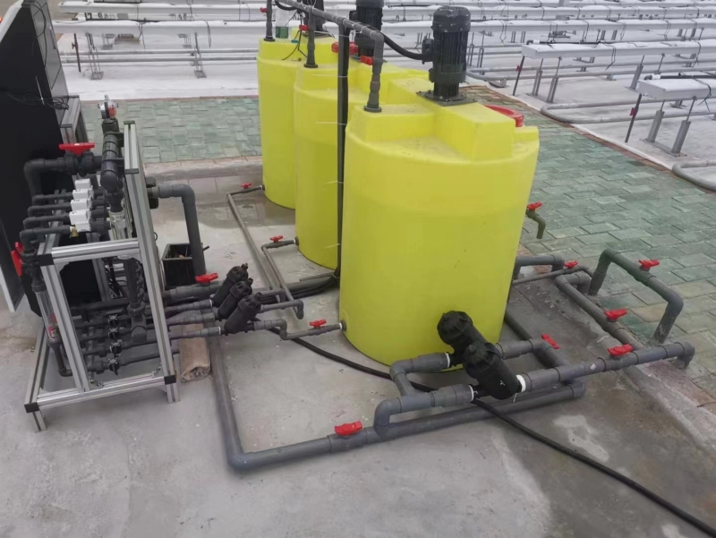 Ranura de PVC para tomates y pepinos