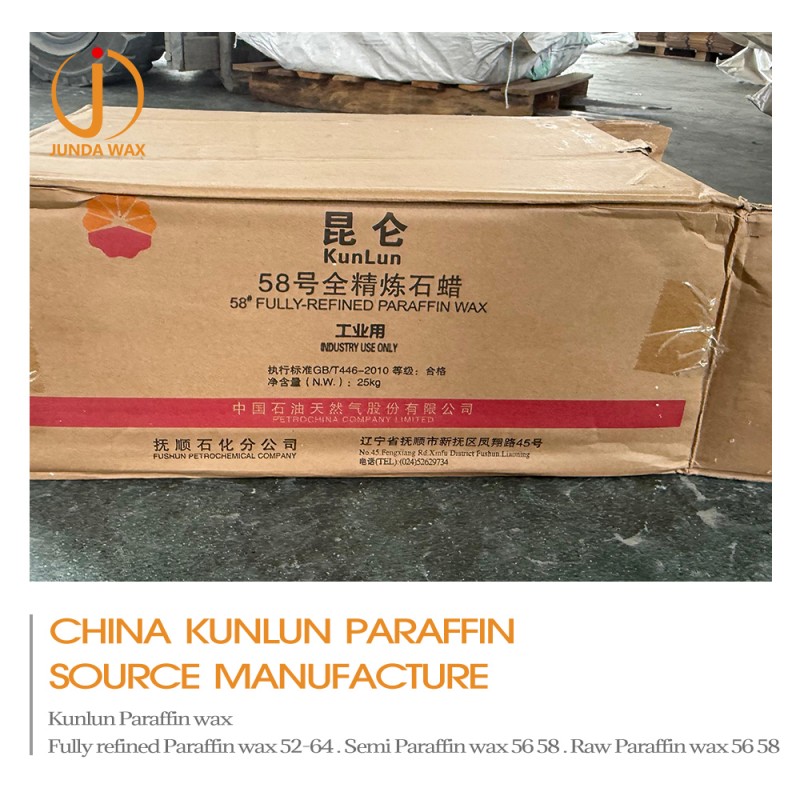 Paraffin Semi-refined Wax 58-60 Semi Refined