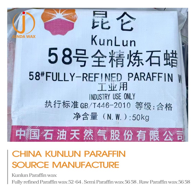 25-kg-Kartonverpackung 58-60 Paraffinwachs Kunlun 58/60 Vollraffiniert