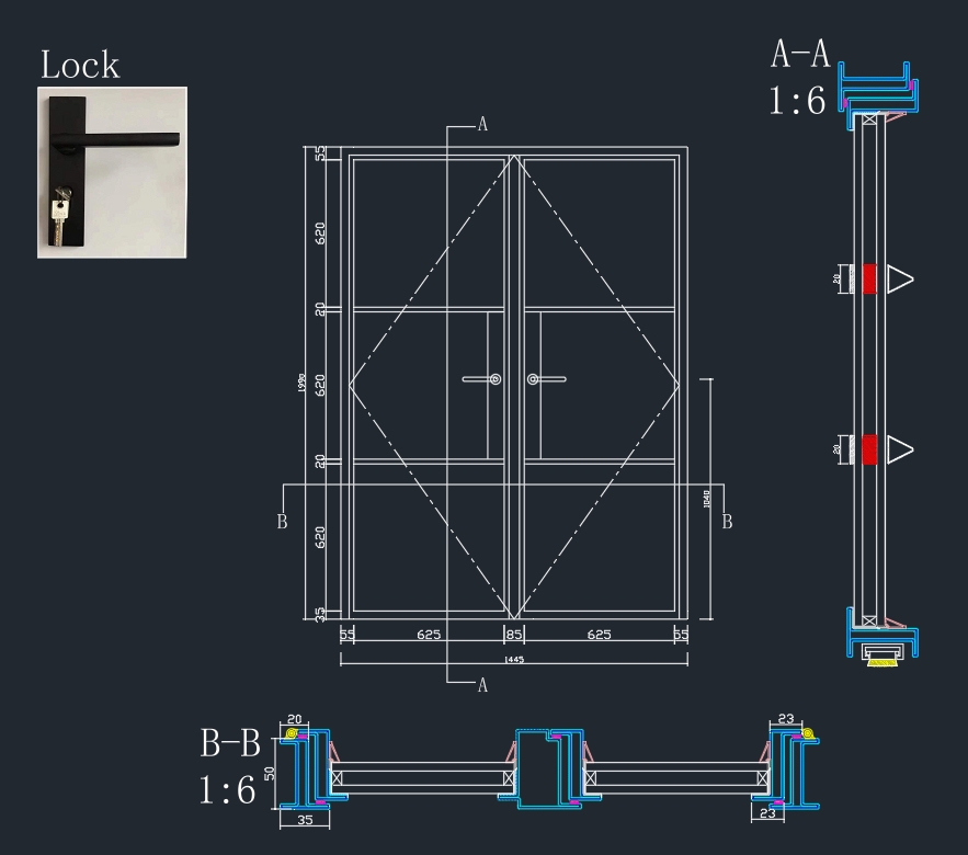 Hot-Dip Galvanized Steel Entry Doors