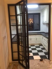 vintage steel folding door