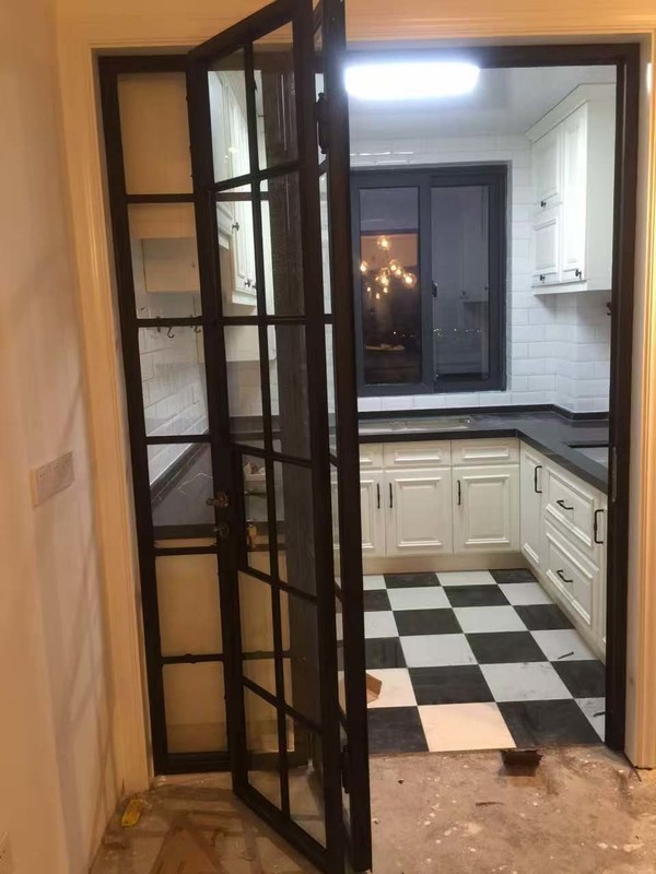 vintage steel folding door