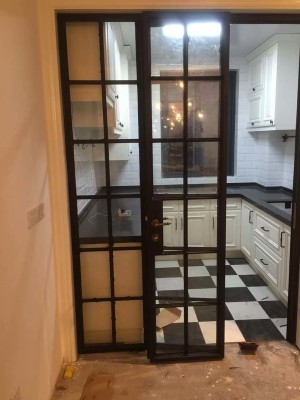 vintage steel folding door