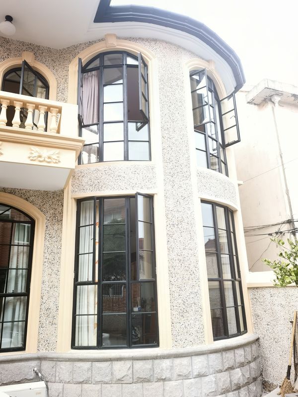 Arched Steel Windows Black​​