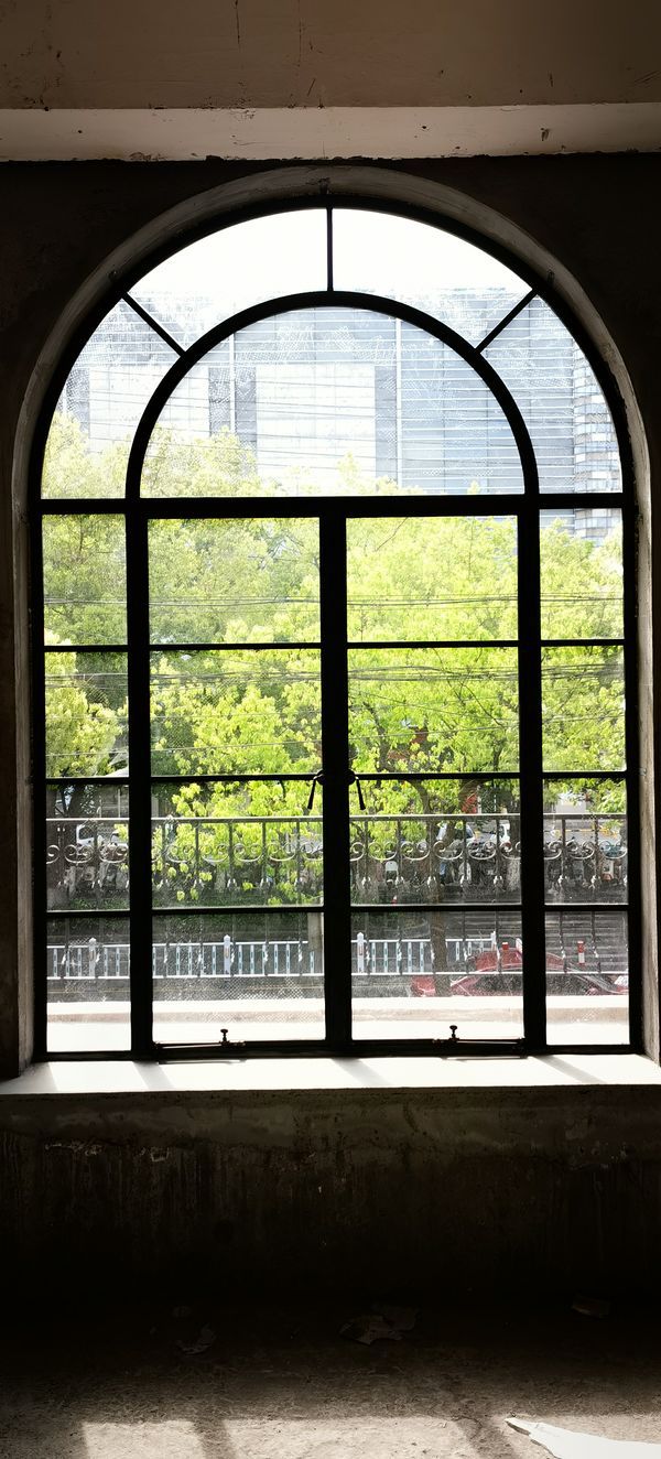 Arched Steel Windows Black​​
