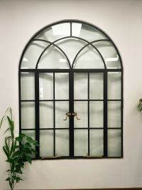 Black Arched Steel Windows​