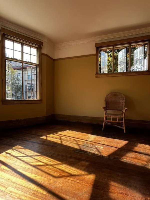 Cafe french windows with seeded glass​