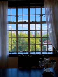 vintage steel fixed window