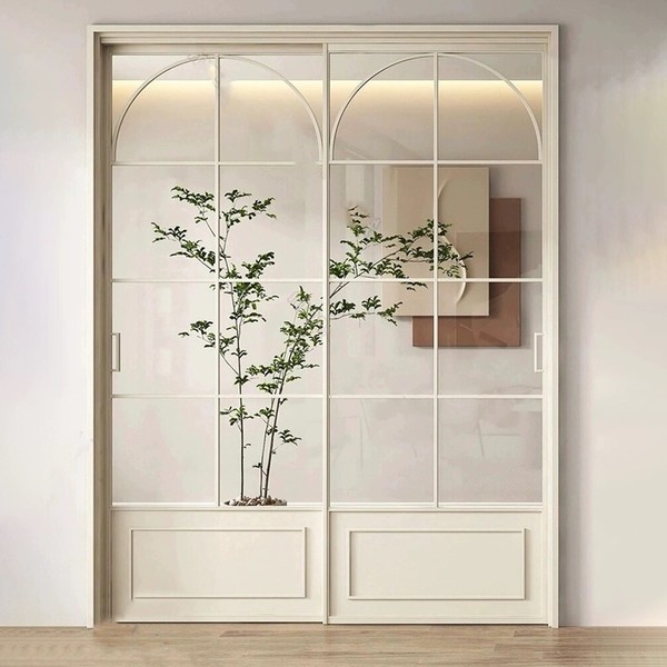 Slim steel doors