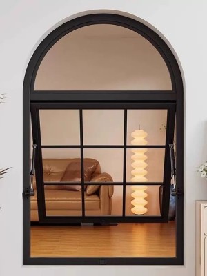 Black Arched Steel Windows​