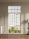 Cremefarbene französische Fenster für das Wohnzimmer