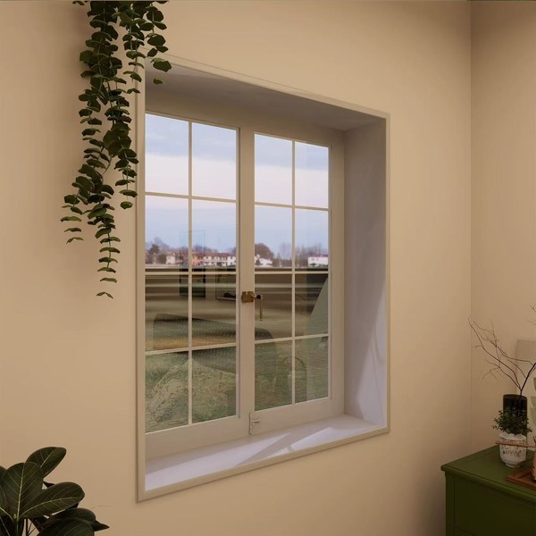 Cream french windows for living room​