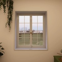Cream french windows for living room​