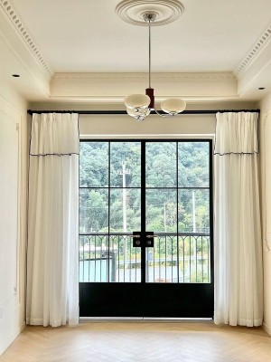 Double glazed steel casement