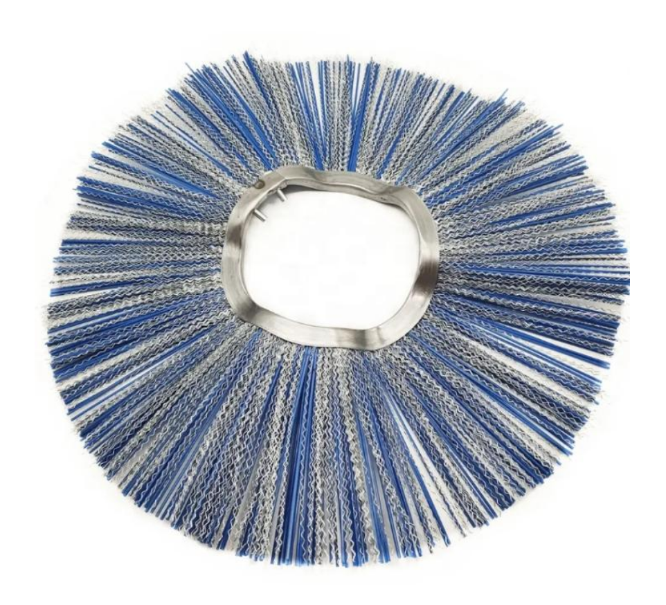 Convoluted PP/Wire Combo Wafer Brush