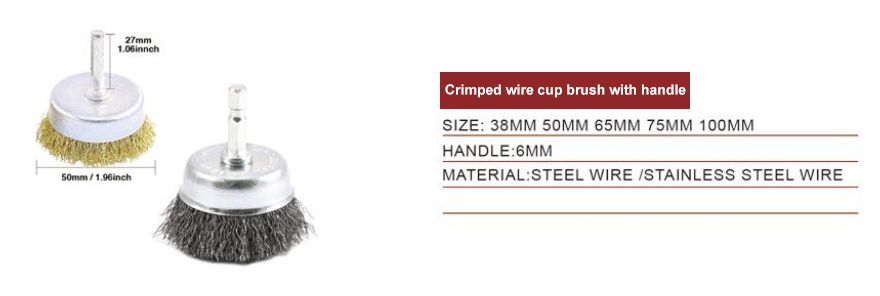 crimped wire cup brushes