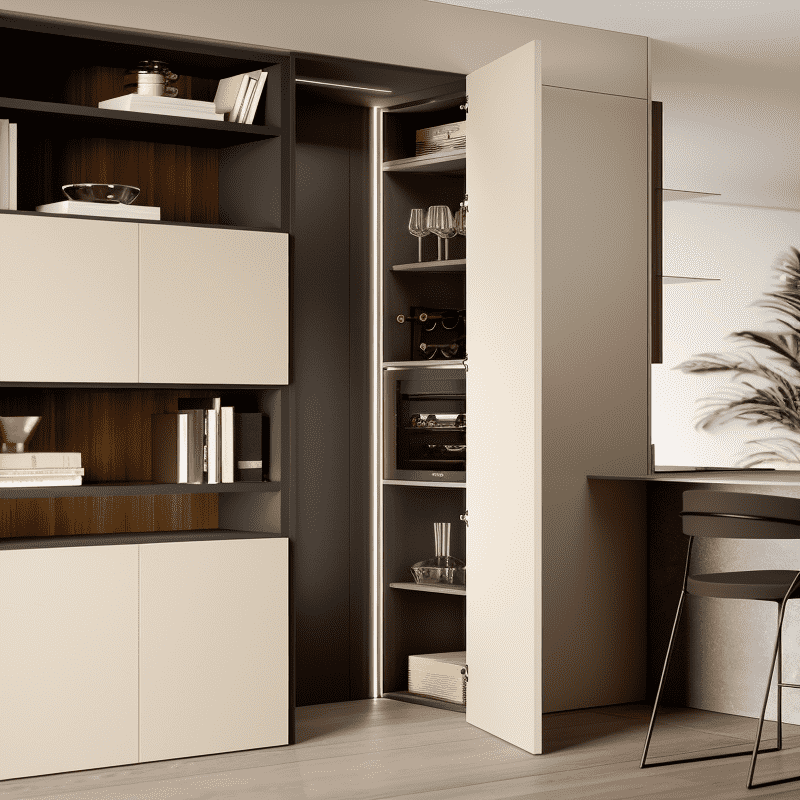 Space-Saving Storage Cabinets For Multi-Functional Furniture