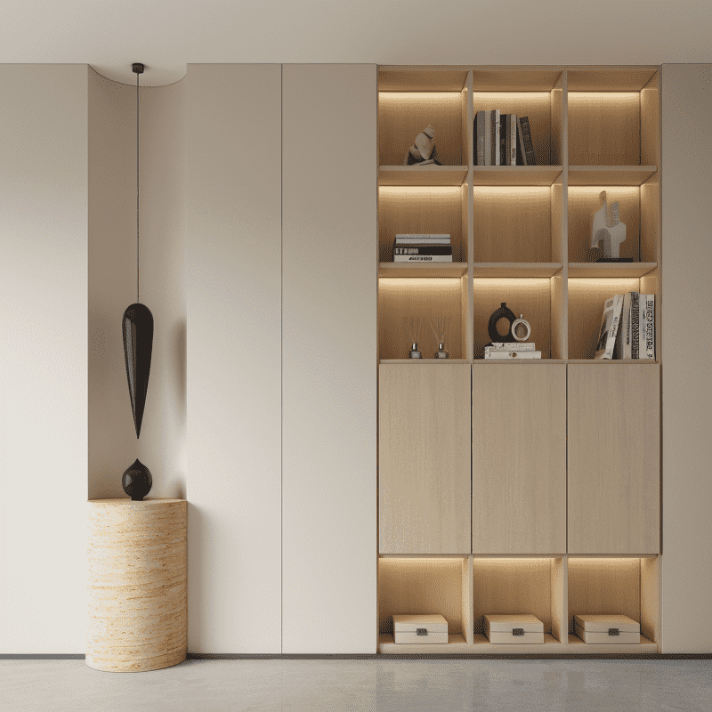 Multi-Functional Storage Furniture With Freestanding Units