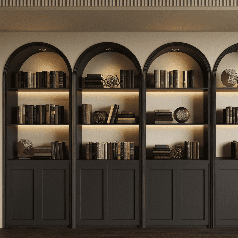 Book Storage Unit With Adjustable Shelving For Versatility