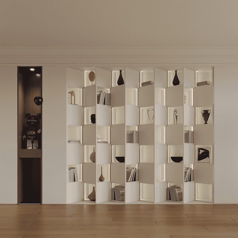 Library Shelving With Modular And Adjustable Bookcases