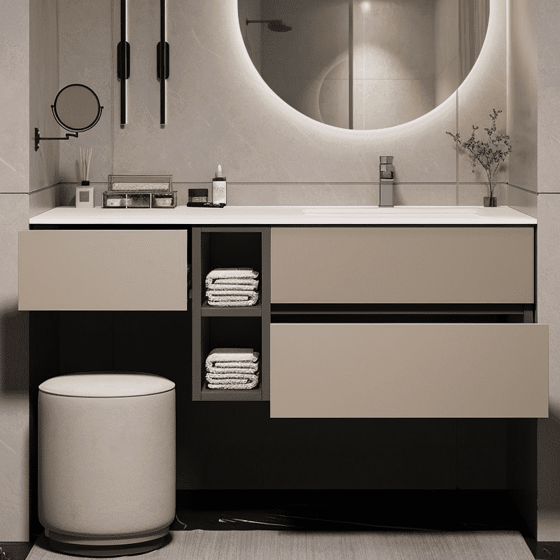 Bathroom Vanity Unit For Elegant Wash Basin Storage