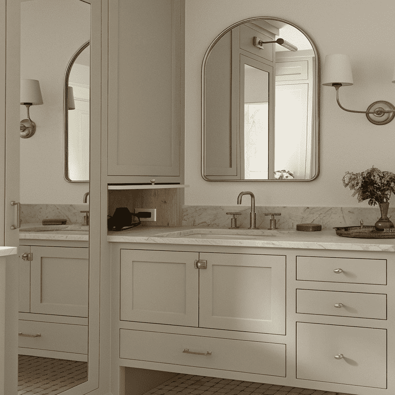 Wash Basin Cabinet And Sink Vanity For Bathroom Spaces