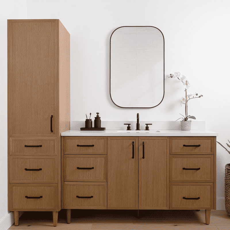 Wash Basin Cabinet And Sink Vanity For Bathroom Spaces