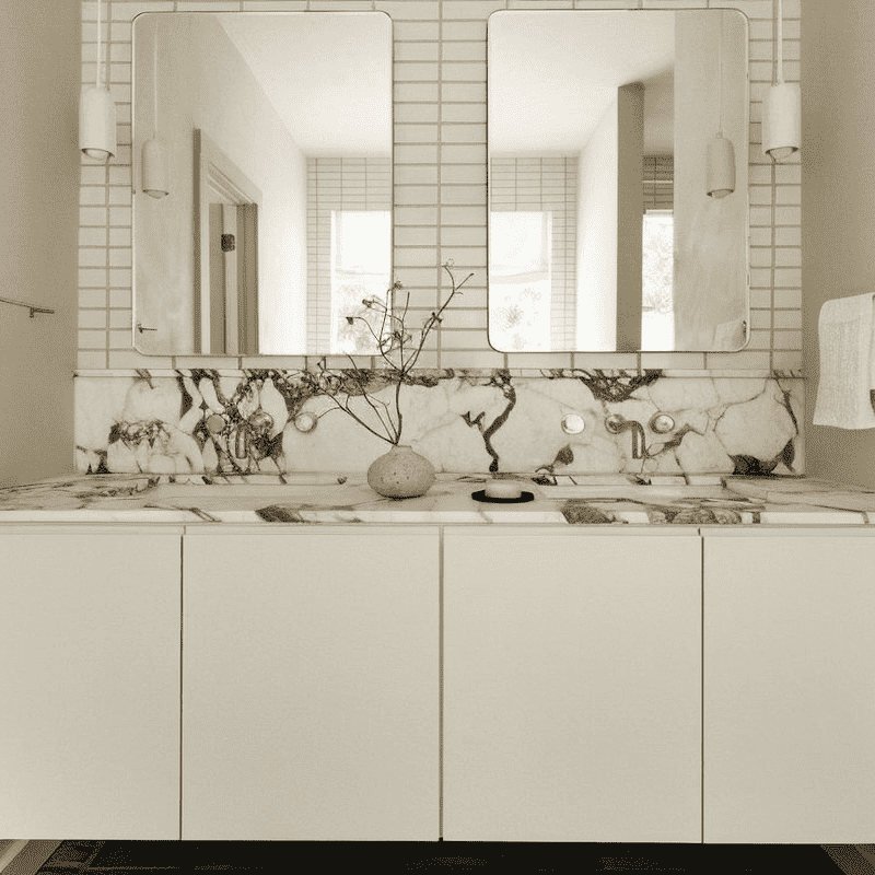 Bathroom Sink Cabinet With Modern Vanity Unit Design
