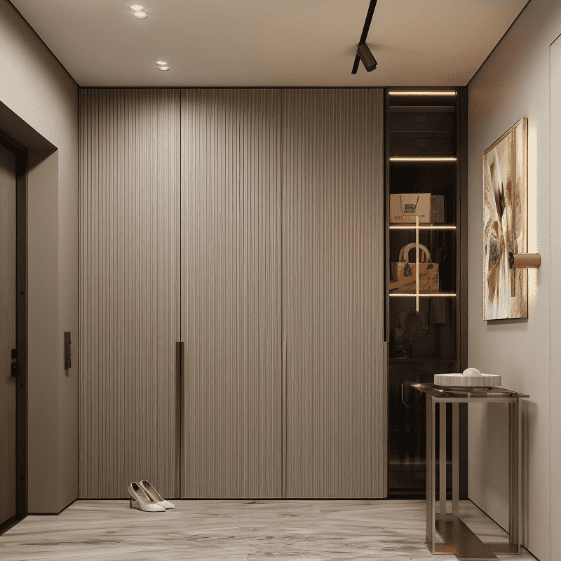 Footwear Storage Unit With Shoe Cabinet And Doors