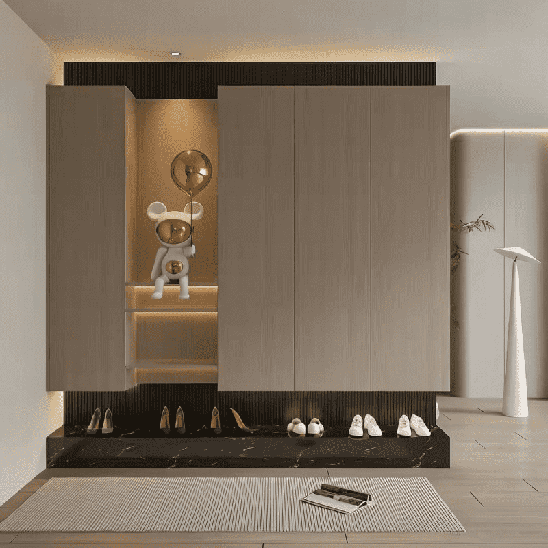 Shoe Cabinet With Doors For Entryway Shoe Organization