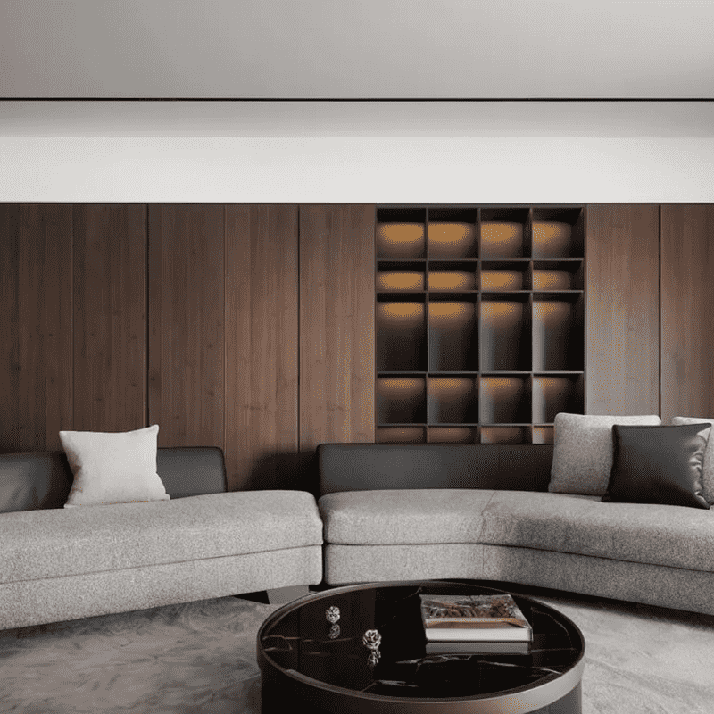 Entertainment Unit With Flat Screen TV Cabinet Design