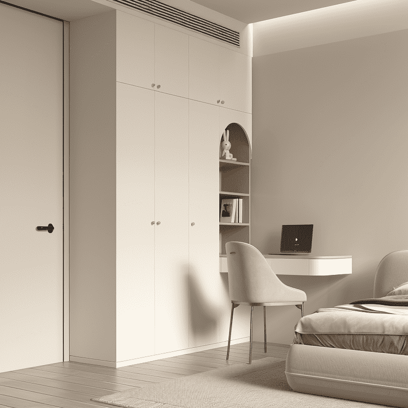 Built-in Sliding Door Wardrobe Units For Walk-in Closets