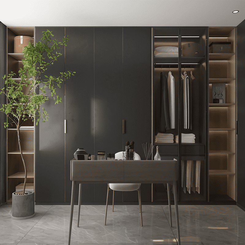 Built-in Sliding Door Wardrobe Units For Walk-in Closets