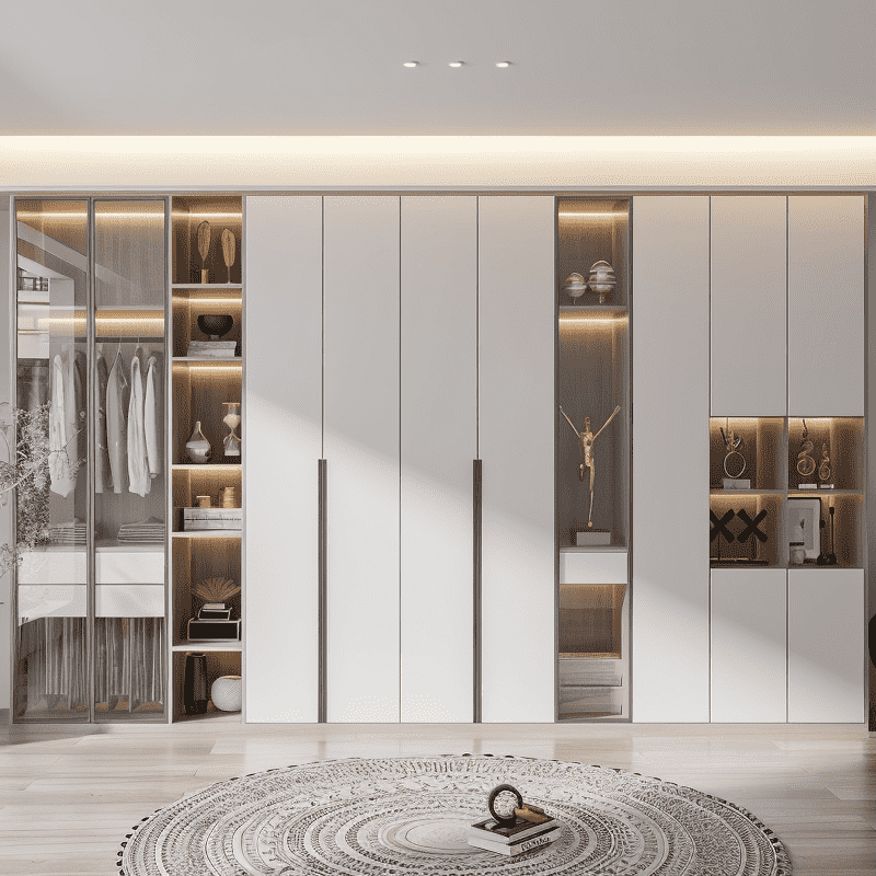 Walk-in Wardrobe Systems With Sliding Door Features