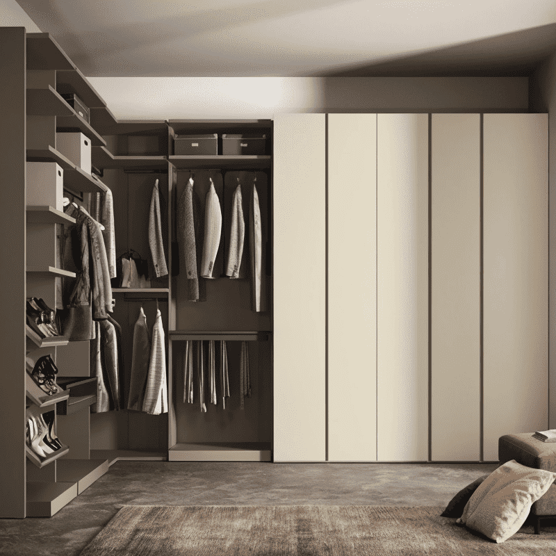 Walk-in Wardrobe Systems With Sliding Door Features