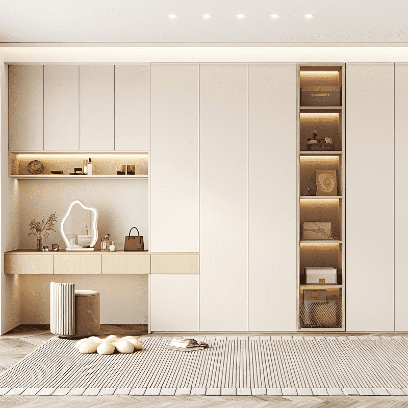Modular Closet Systems With Sliding Door Wardrobe Units