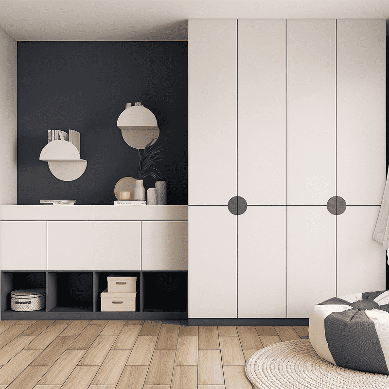 Modular Closet Systems With Sliding Door Wardrobe Units