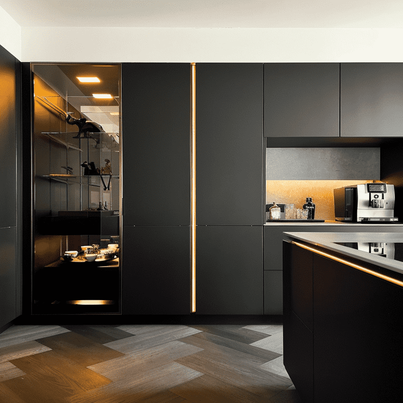Modular Storage Units With Freestanding Cabinet Design