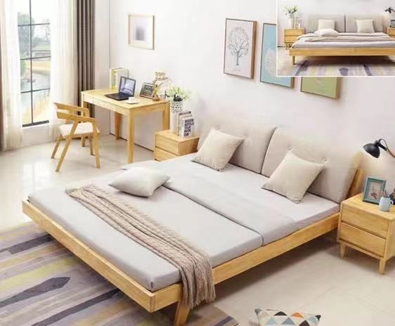 Nordic solid wood bed