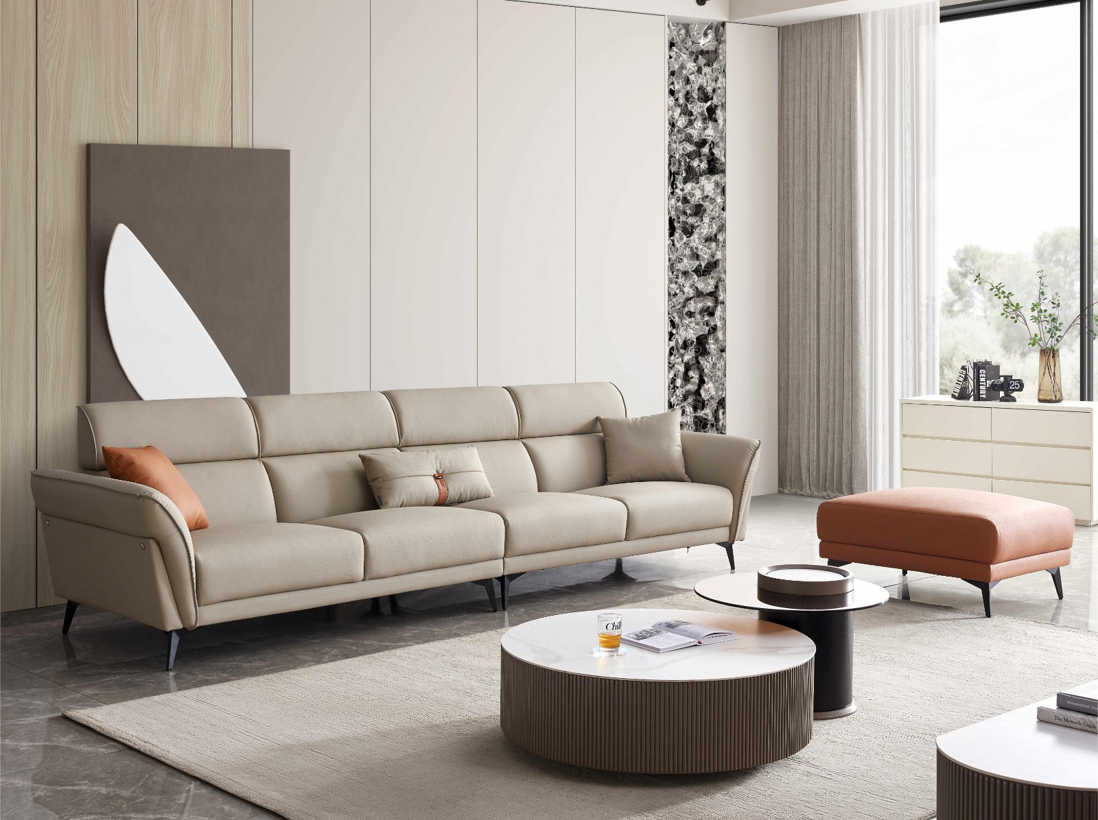Fabric sofa