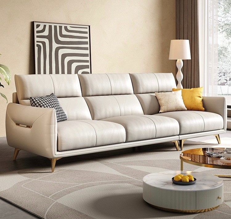 Small Nordic fabric sofa