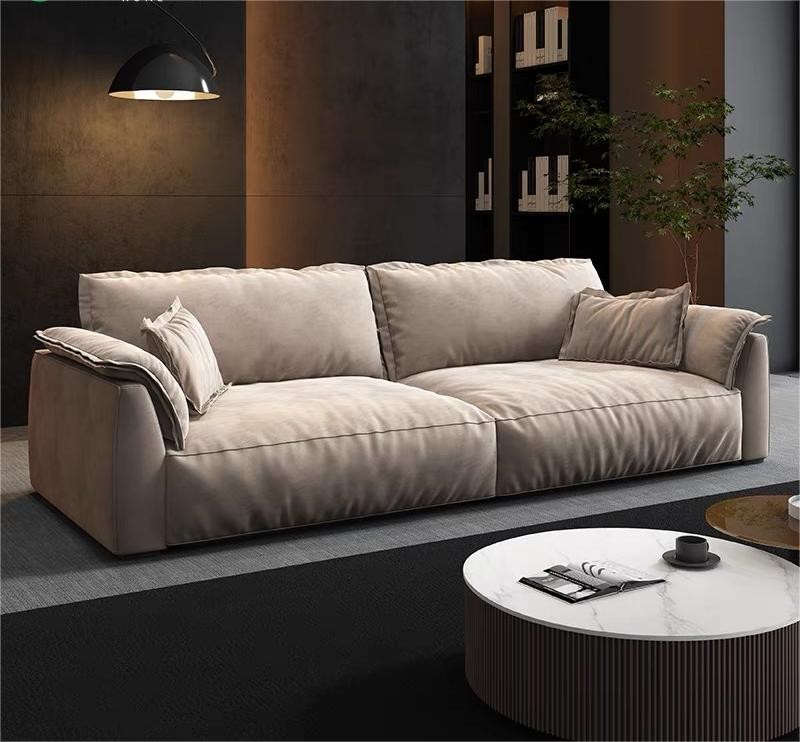 Small Nordic fabric sofa