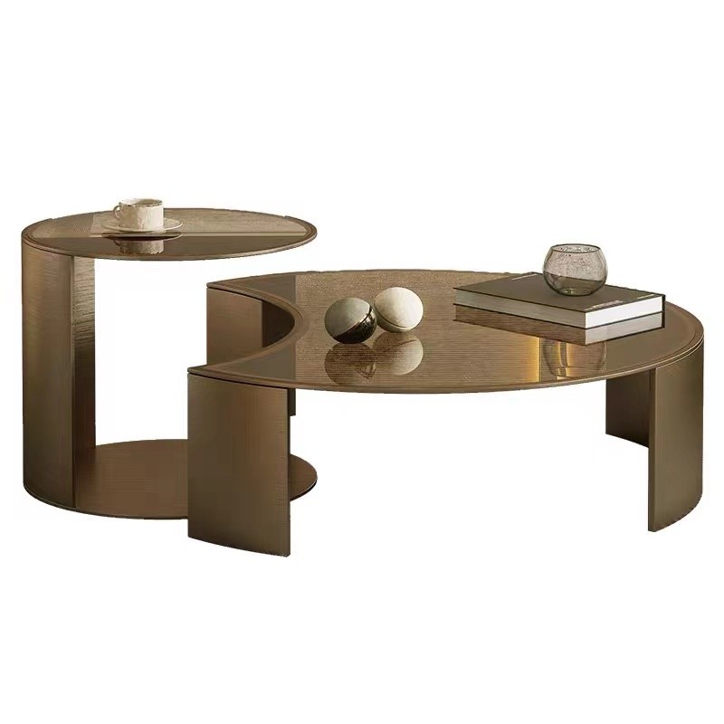 Light luxury coffee table and TV cabinet