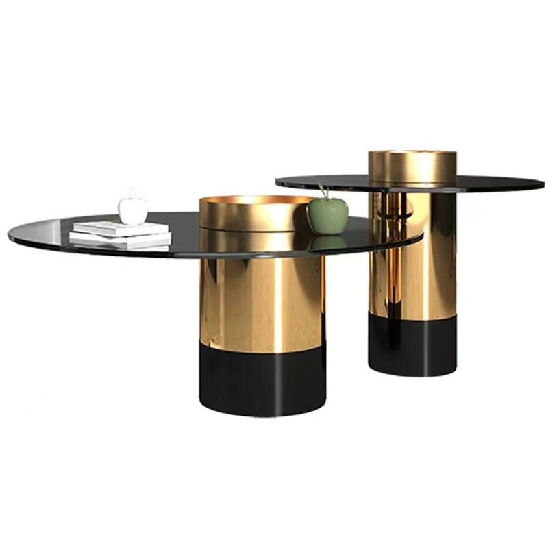 Light luxury coffee table and TV cabinet