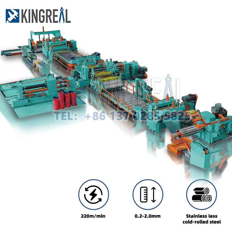 dual slitter head coil slitting machine