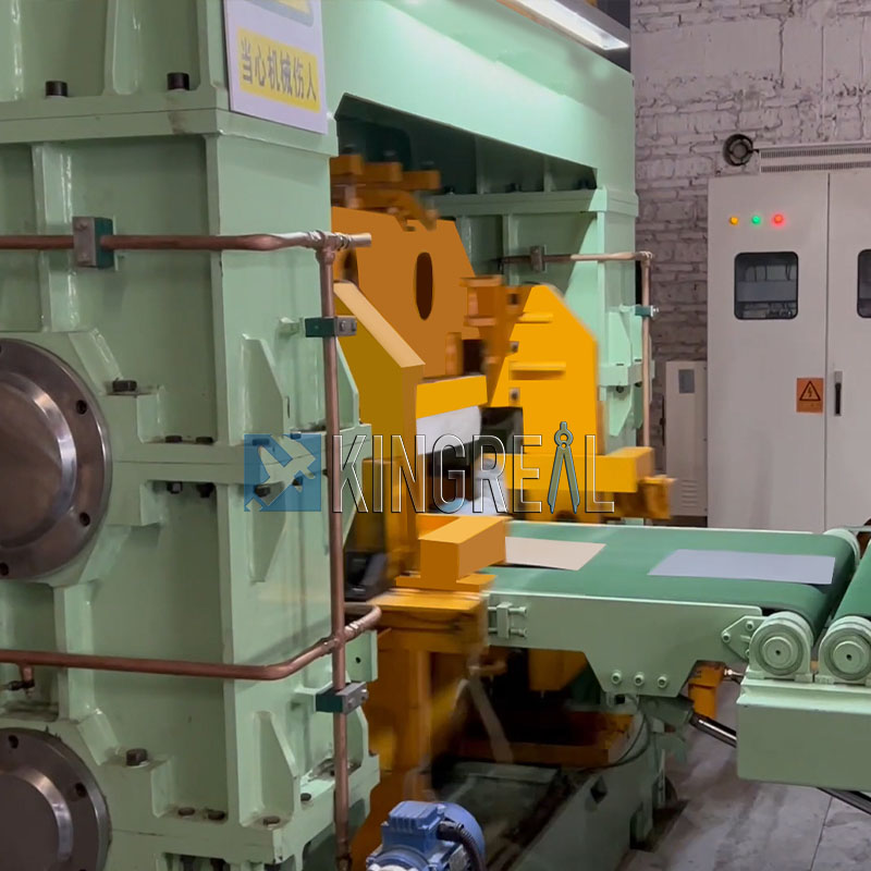 rotary shearing cut to length machine