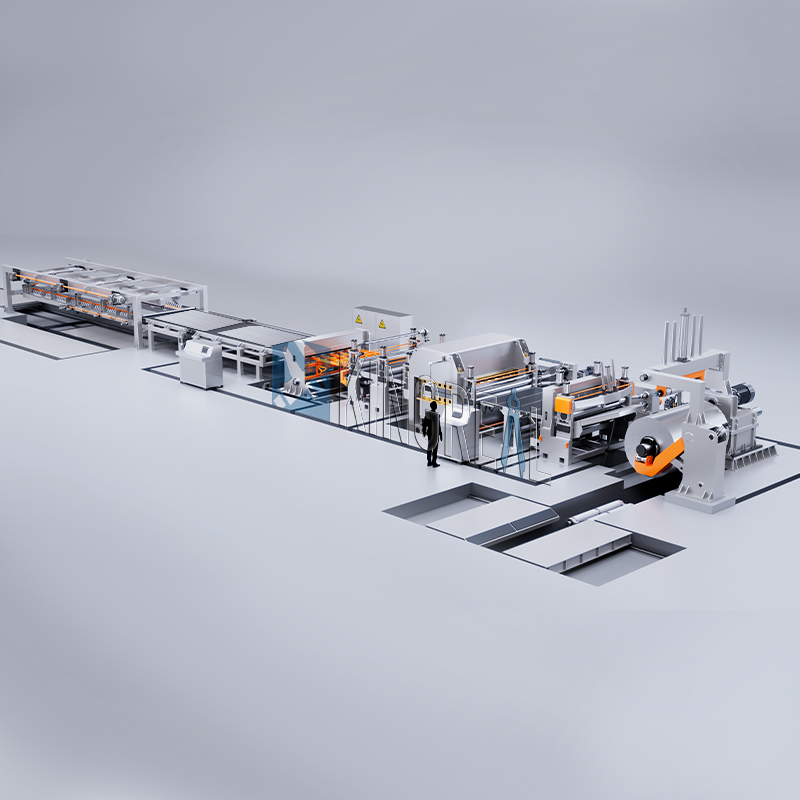steel cut to length line