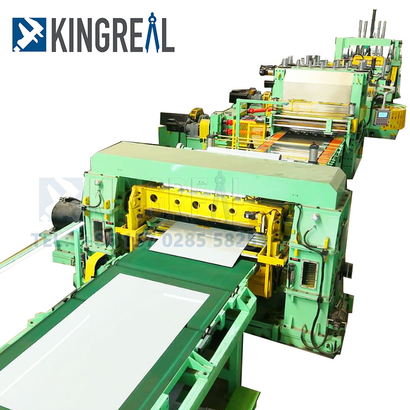rotary shearing cut to length line