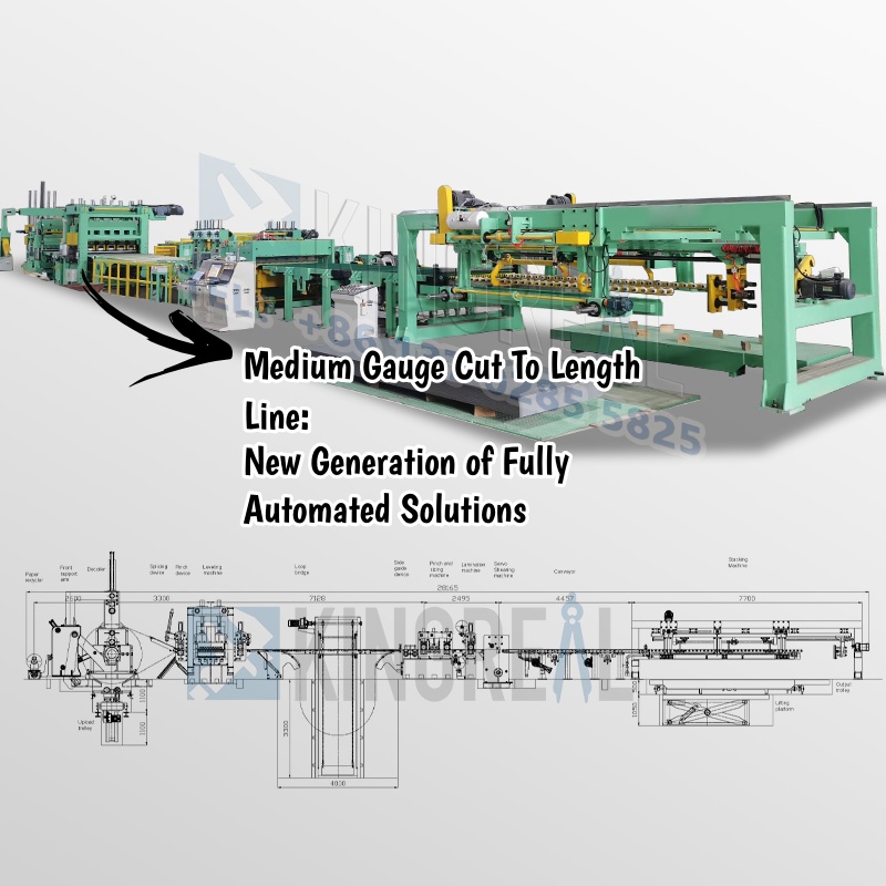 Ligne de coupe à longueur de calibre moyen : nouvelle génération de solutions entièrement automatisées