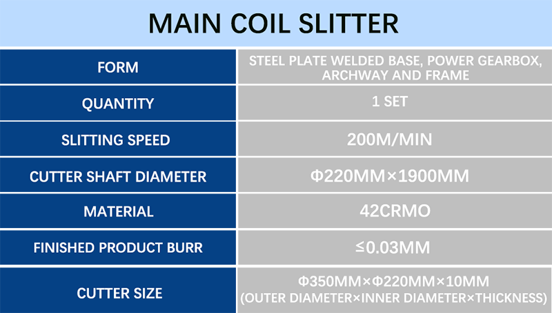 stainless steel slitting machine